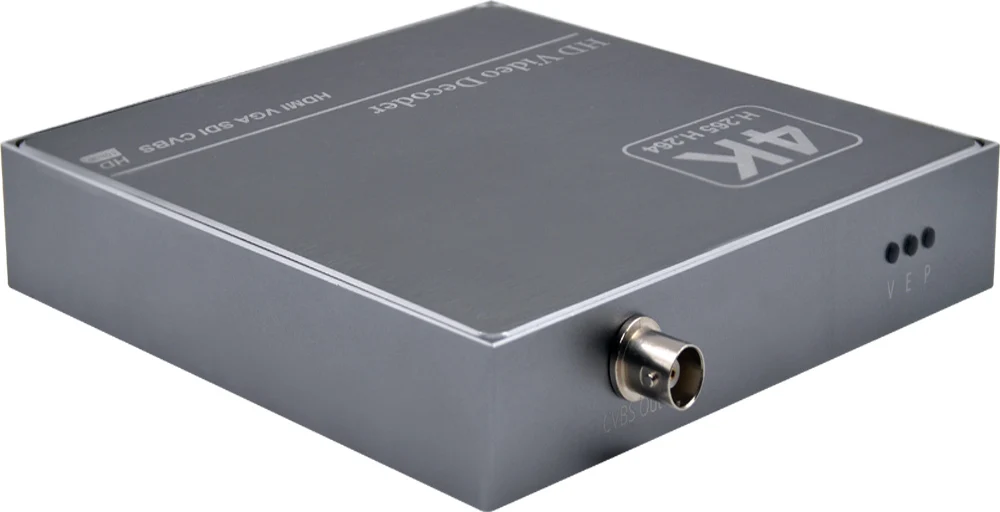 H.265 H.264 4K 1080p IP to Video Decoder   SDI VGA Output Decoding