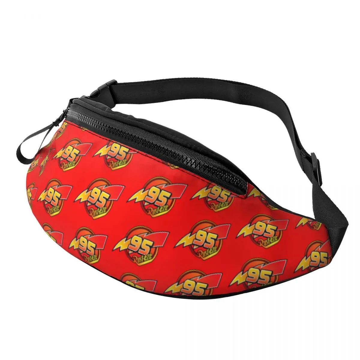 Custom Fashion Number 95 KaChow Fanny Pack for Running Women Men Lightning McQueen Crossbody Waist Bag Phone Money Pouch