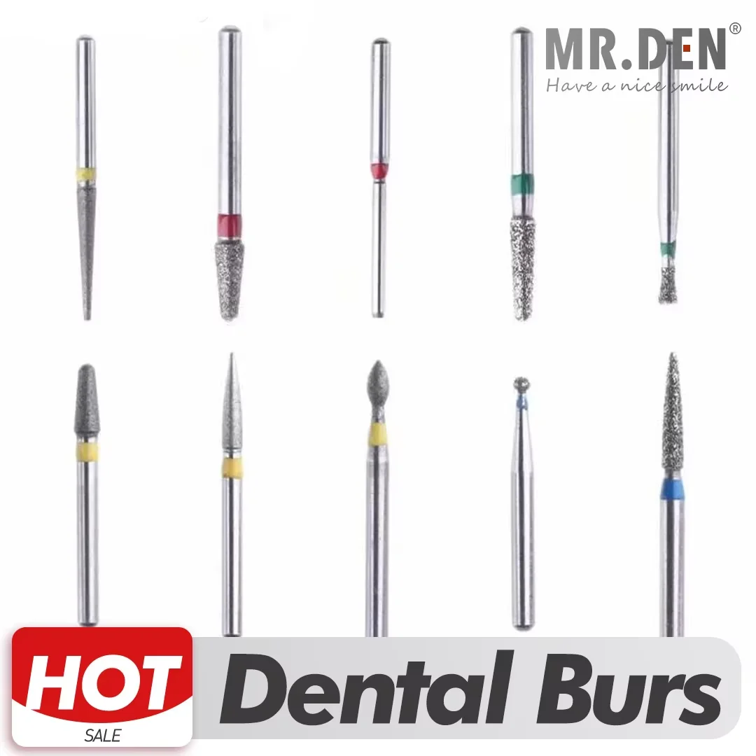 

10pcs/Set Orthodontic Burs Diamond Burs of Ball Shape Assorted in FG/RA Shank Long BR1901 BR1902 BR1903 High Quality Ortho Burs
