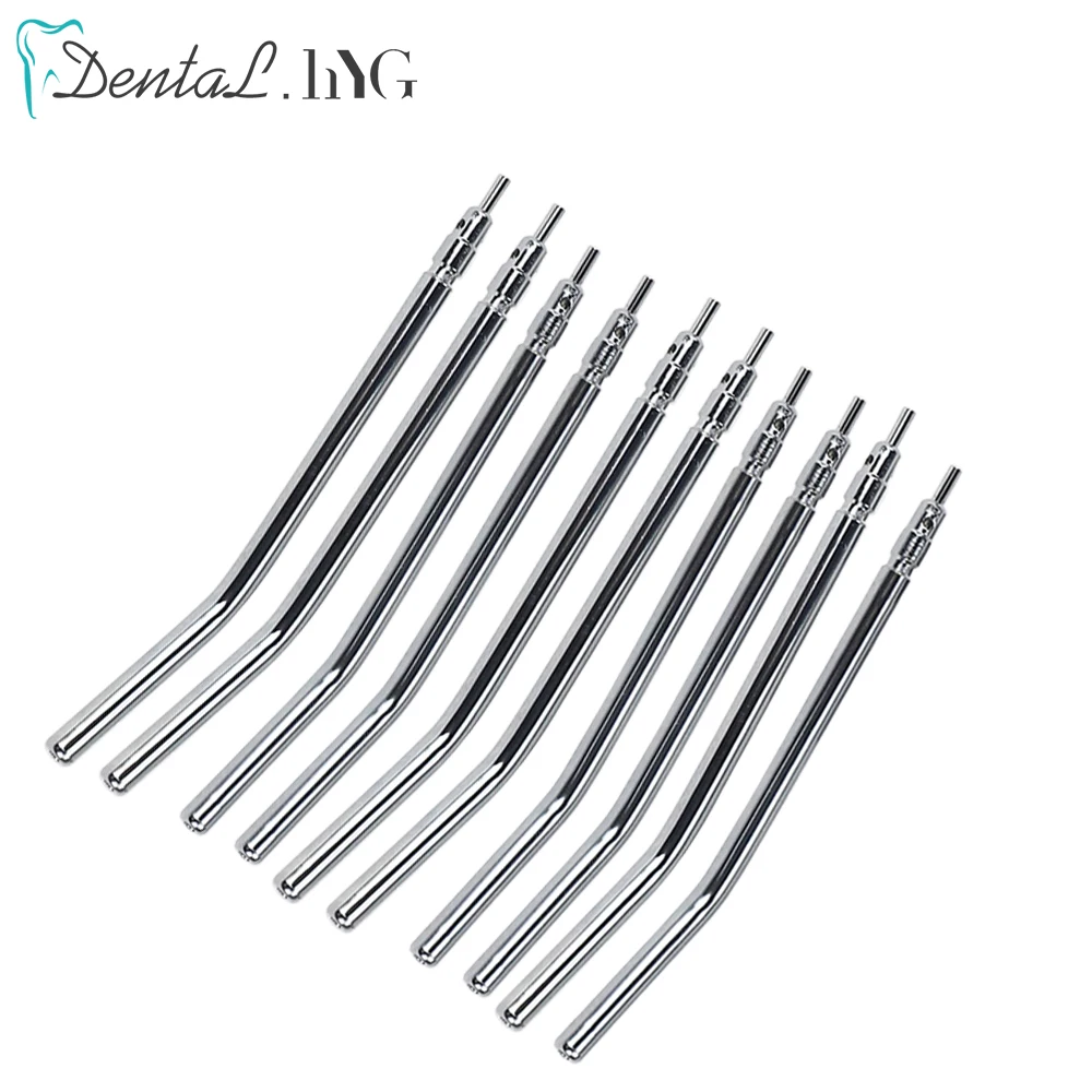 10pcs/pack High Quality Stainless Steel Dental 3 Way Syringe Tips Air Water Spray Triple Syringe 3 Way Tube Dental Tool