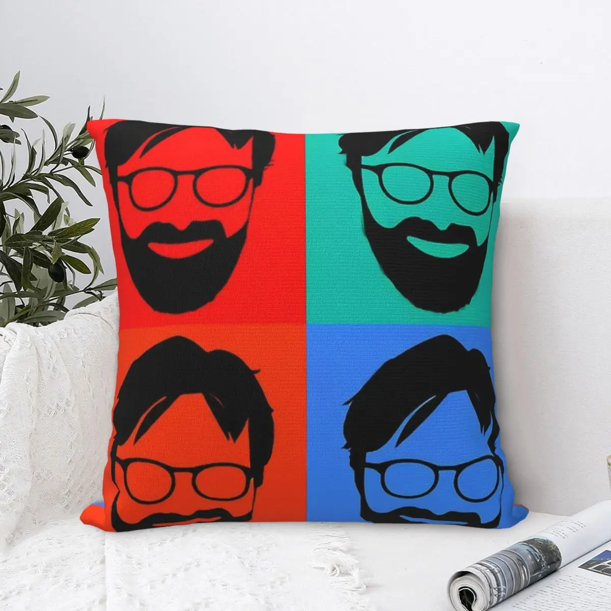 Jurgen Klopp Art Pillow Covers Polyester Car Cushion Case Cool Decorative Pillow Cover 40*40