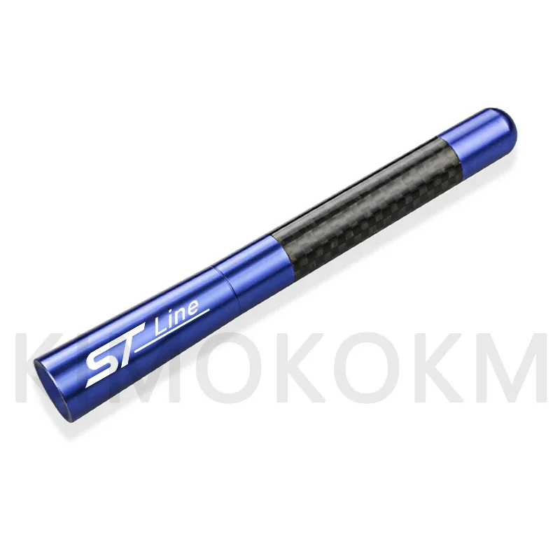 For ST LINE stline For Focus 2 3 MK2 MK3 MK1 Fusion Everest For ST LINE Metal Universal 12cm Carbon Fiber Car Radio Antenna