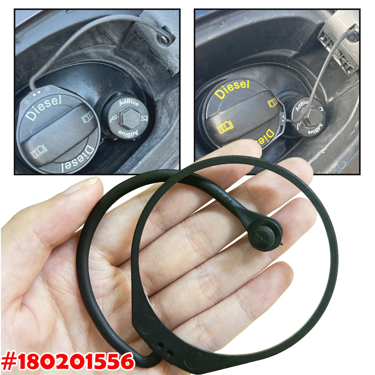 

Fuel Tank Cap Band Cord For Audi Seat Skoda VW 180201556 Oil Fuel Tank Cover Cap Line Car Accessories 1H0201553B 1J0201550A