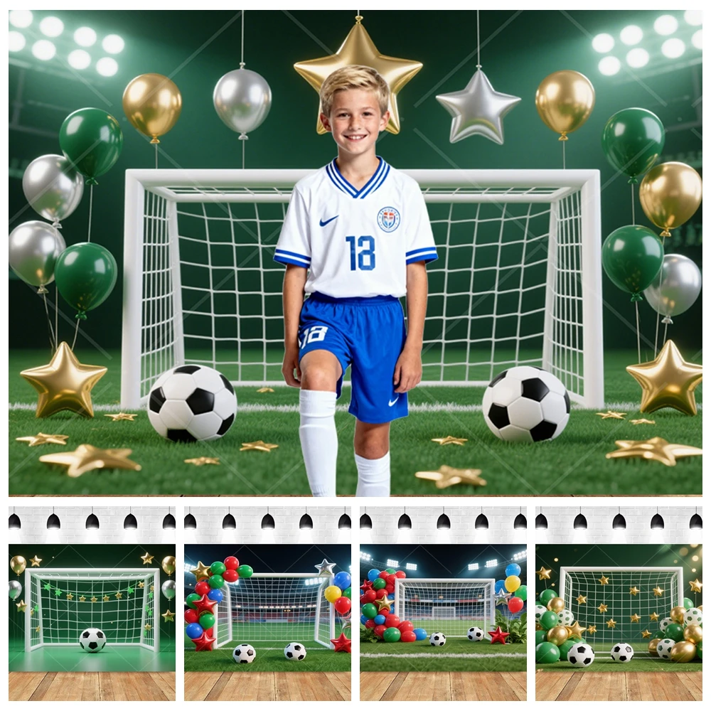 ​ ​ Футбольное футбольное поле, фон для фотобудки, настраиваемый зеленый шаг, детский день рождения, торт, Smash, декор для фотостудии ​ ​