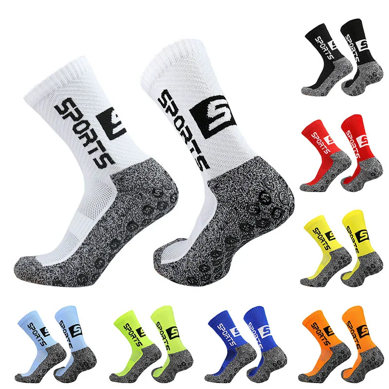 New 2023 Men Non Slip Soccer Socks Sports S Silicone Professional Match Training Soccer Socks Calcetin Antideslizante futbol