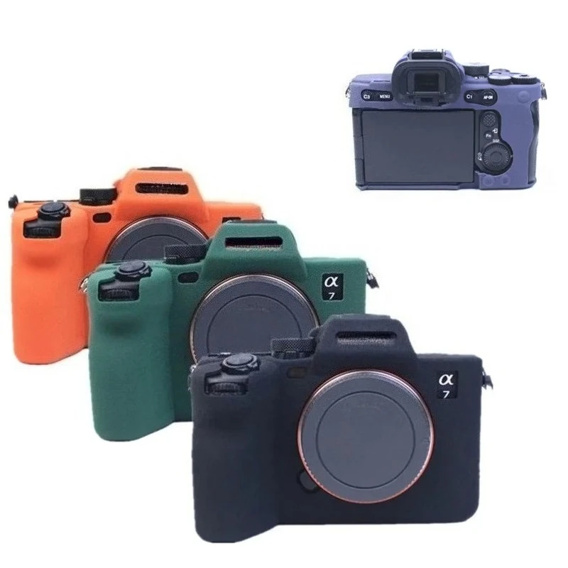 

Camera Bag For Sony a7iv camera a7m4 rubber Silicon case body cover protector frame skin