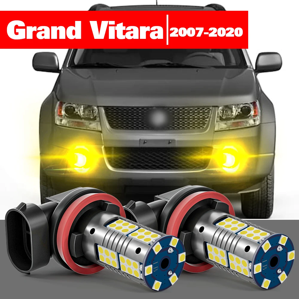 

For Suzuki Grand Vitara 2 2007-2020 2pcs LED Fog Light Accessories 2008 2009 2010 2011 2012 2013 2014 2015 2016 2017 2018 2019