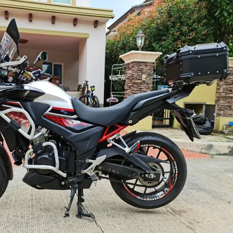 Factory Hot Selling 45L Black New Design Aluminum Alloy Tail Box Motorcycle Trunk