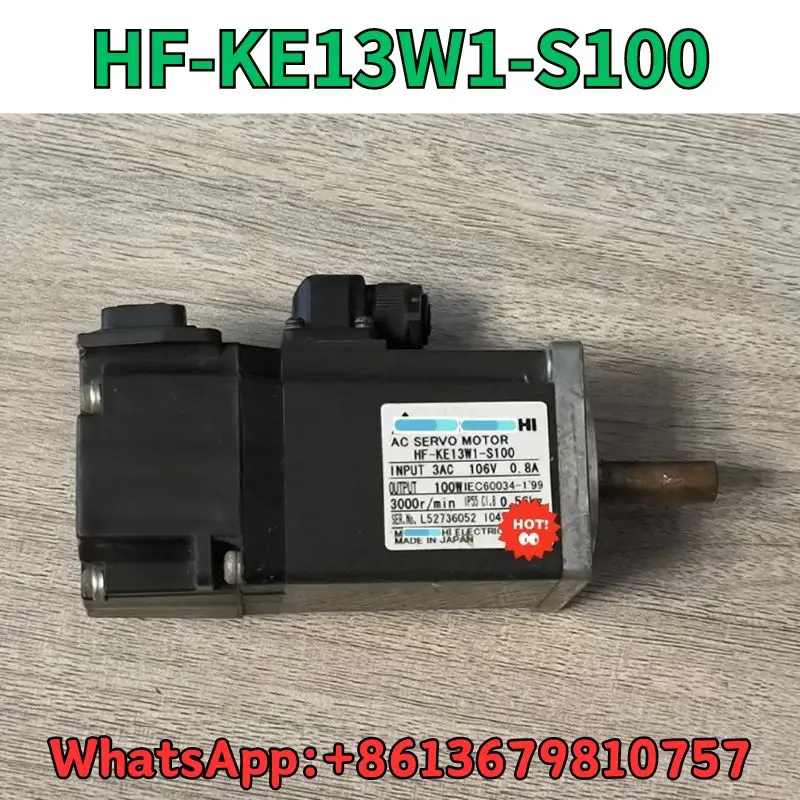 Used Motor HF-KE13W1-S100 test OK Fast Shipping