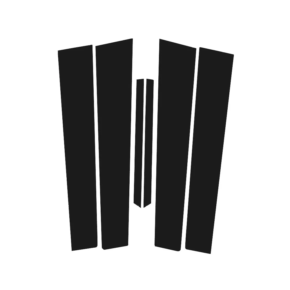 For Toyota Corolla 2007-2012 2008 2009 2010 2011 Carbon Fiber Window Door Column Deal B C Pillar Post Cover Trim Sticker
