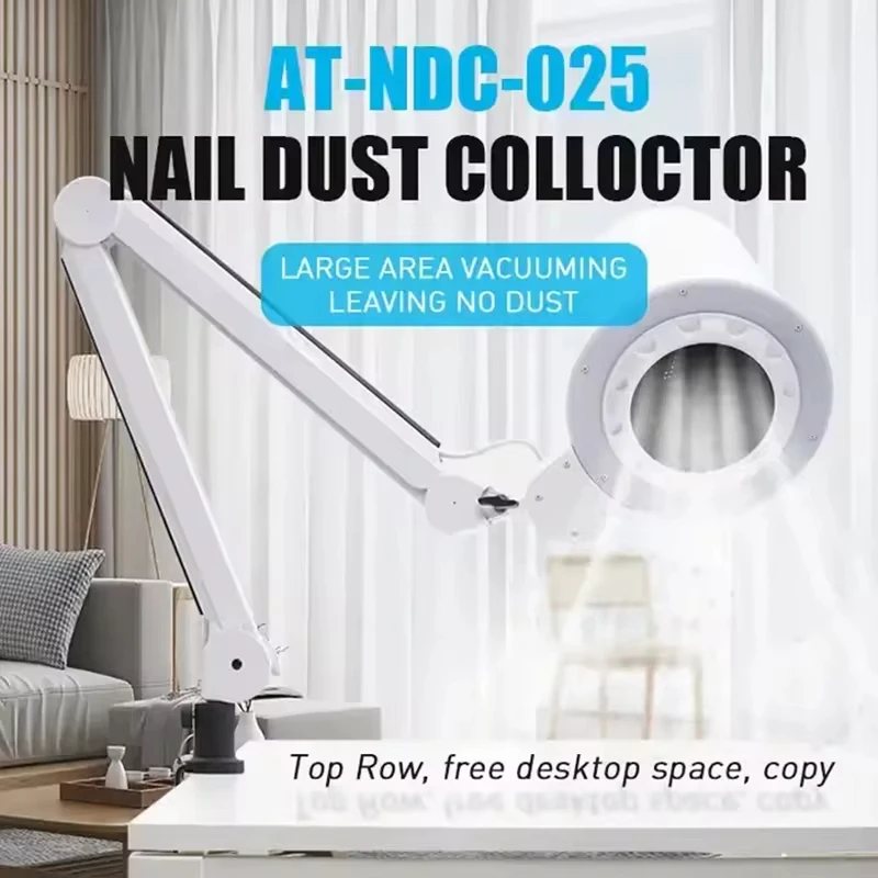 Professional 4blanc Client Oem Two-in-one Shadowless Lamp Nail Dust Collector For Nail Salon2024