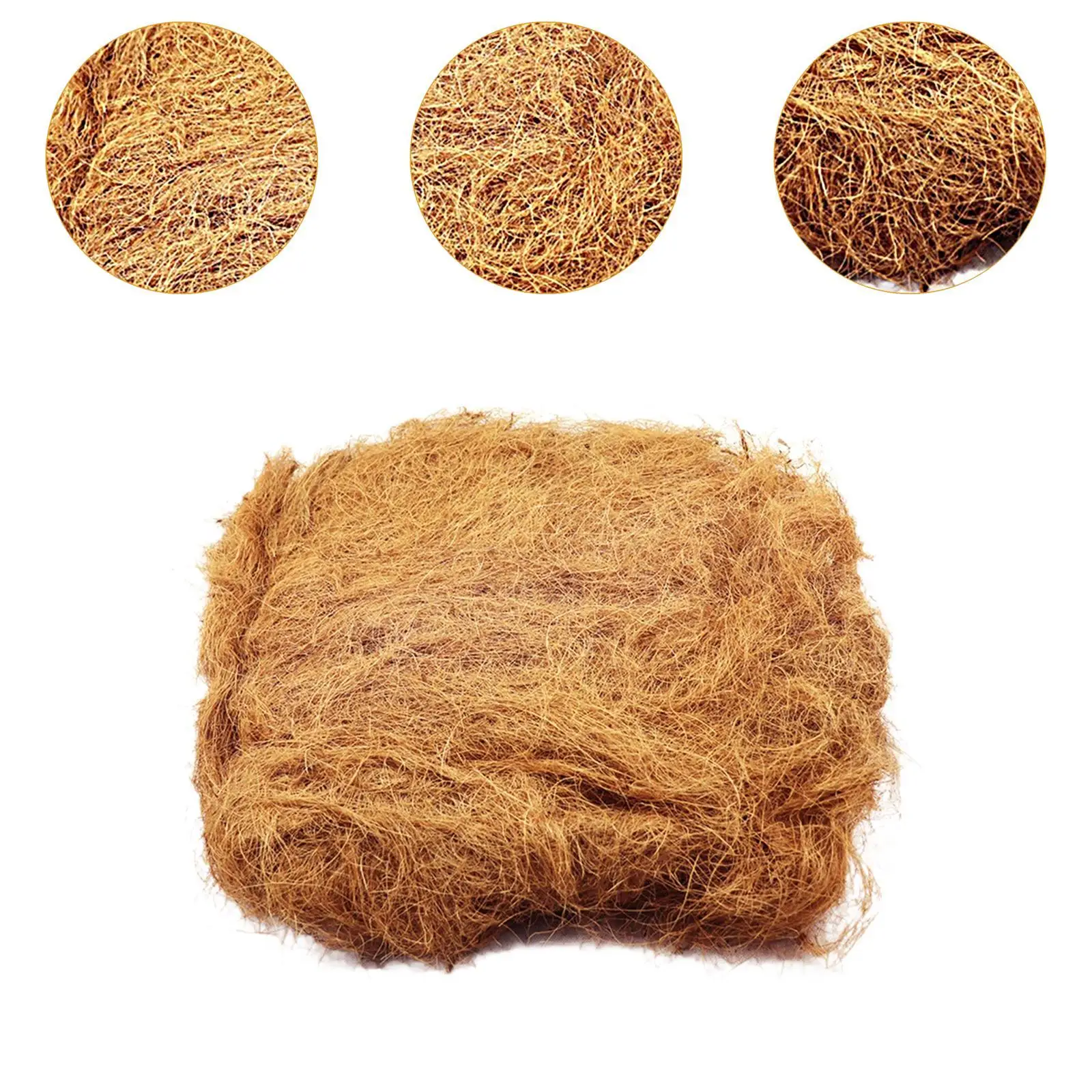 1000G Coconut Husk Fiber Nest Building Small Animals Bird Cage Nest Material Comfortable Bedding Garden Pot Cover Hamsters
