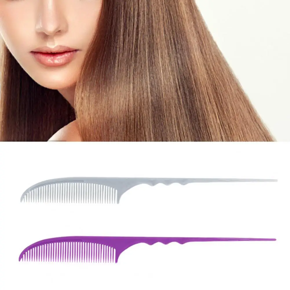 22.4cm Haircut Comb Flexible Long-lasting Thickened Carbon Hair Comb Pointed Tail Fine-Tooth Hair Styling Comb For Hair Salon