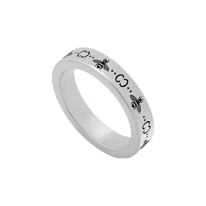 

2025 New Bee Carved Rings for Men and Women, High Jewelry Fashion Hip Hop Style Gifts for Couples