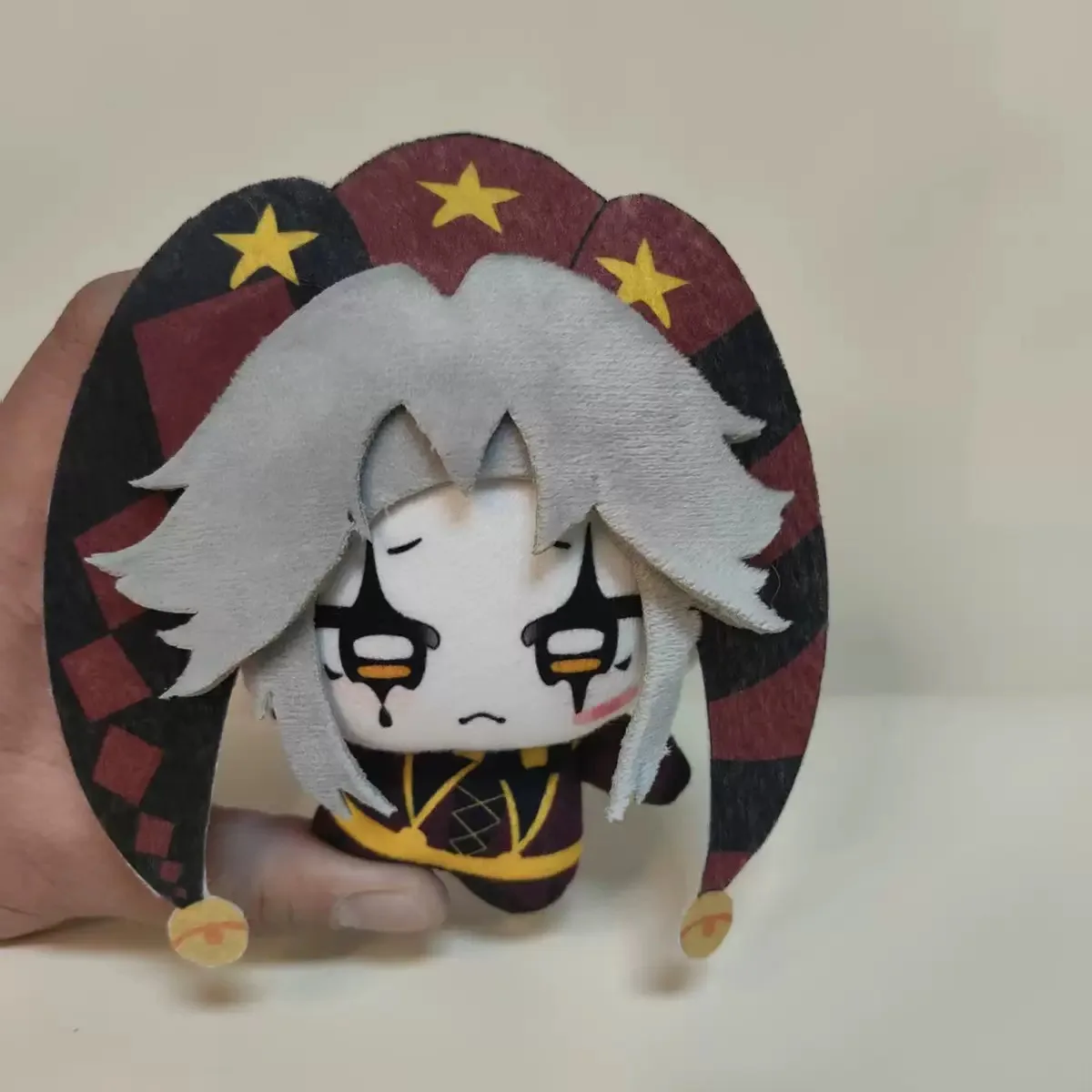 新しい 10 センチメートルハーレクインピエロザフリークサーカスフリークスぬいぐるみかわいいアニメ周辺機器おもちゃハロウィンクリスマスギフト