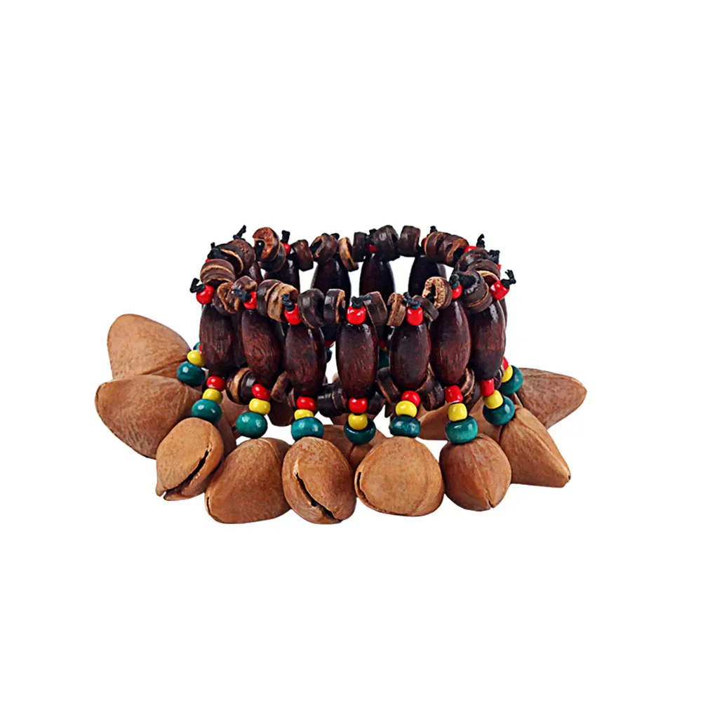 Shell Hand Chain Hand Bells Percussion For Music Teacher Nut Orchestral Handbell Bracelet Handmade Natural Chimes