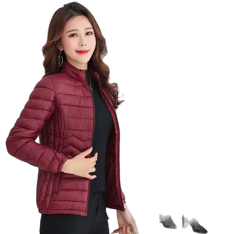 

Light And Thin Down Cotton-padded Jacket Women's Short Slim Joker Cotton-padded Jacket Fashion Collar Winter Short Coat Tide.