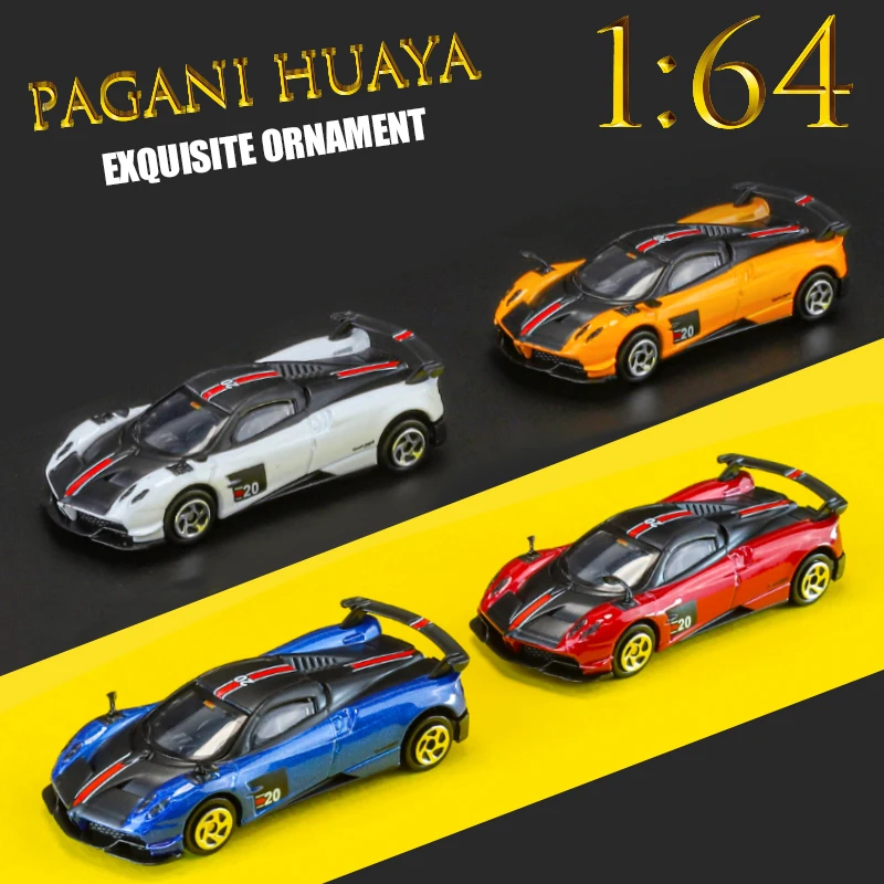 KMM 1:64 échelle Pageni Huayra BC voiture de sport de course en alliage moulé sous pression modèle Miniature exquis cadeau pour enfant joyeux noël recueillir décor