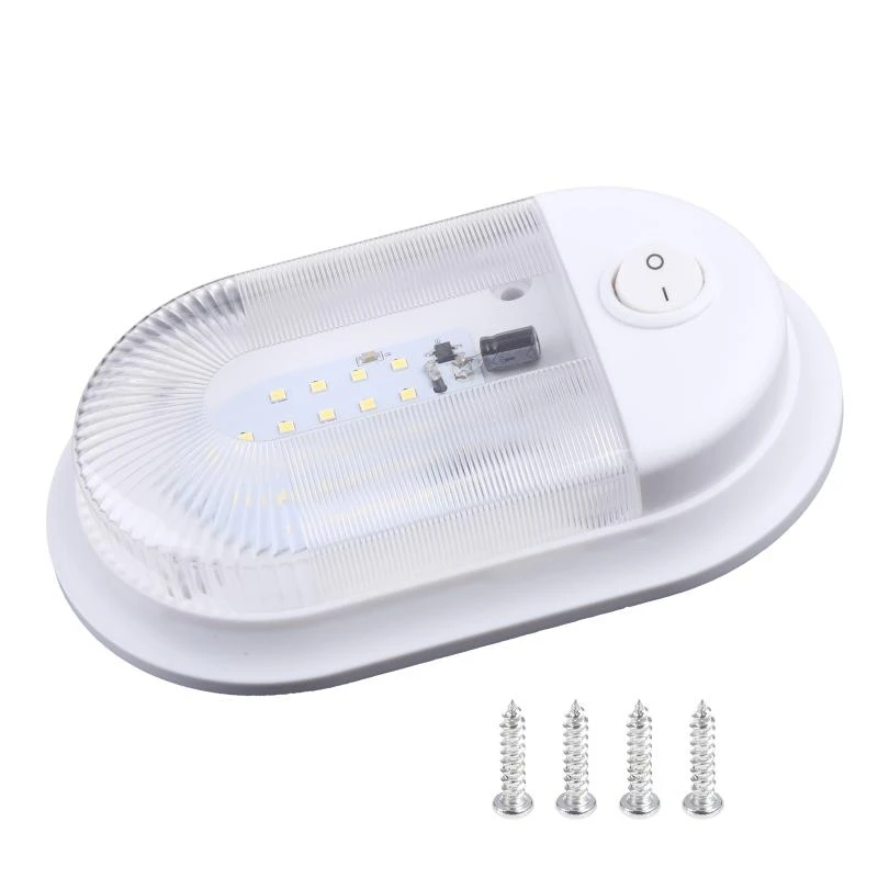 547C Energy Saving Ceiling Lamp with Switch 10-24V Rustproof LED Light for Boat RV