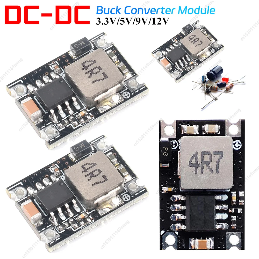 DC-DC Buck Netzteil Modul Einstellbare Buck Converter Modul 5V-30V Zu 3,3V 5V 9V 12V 3A für Auto Motorrad Batterie Laden
