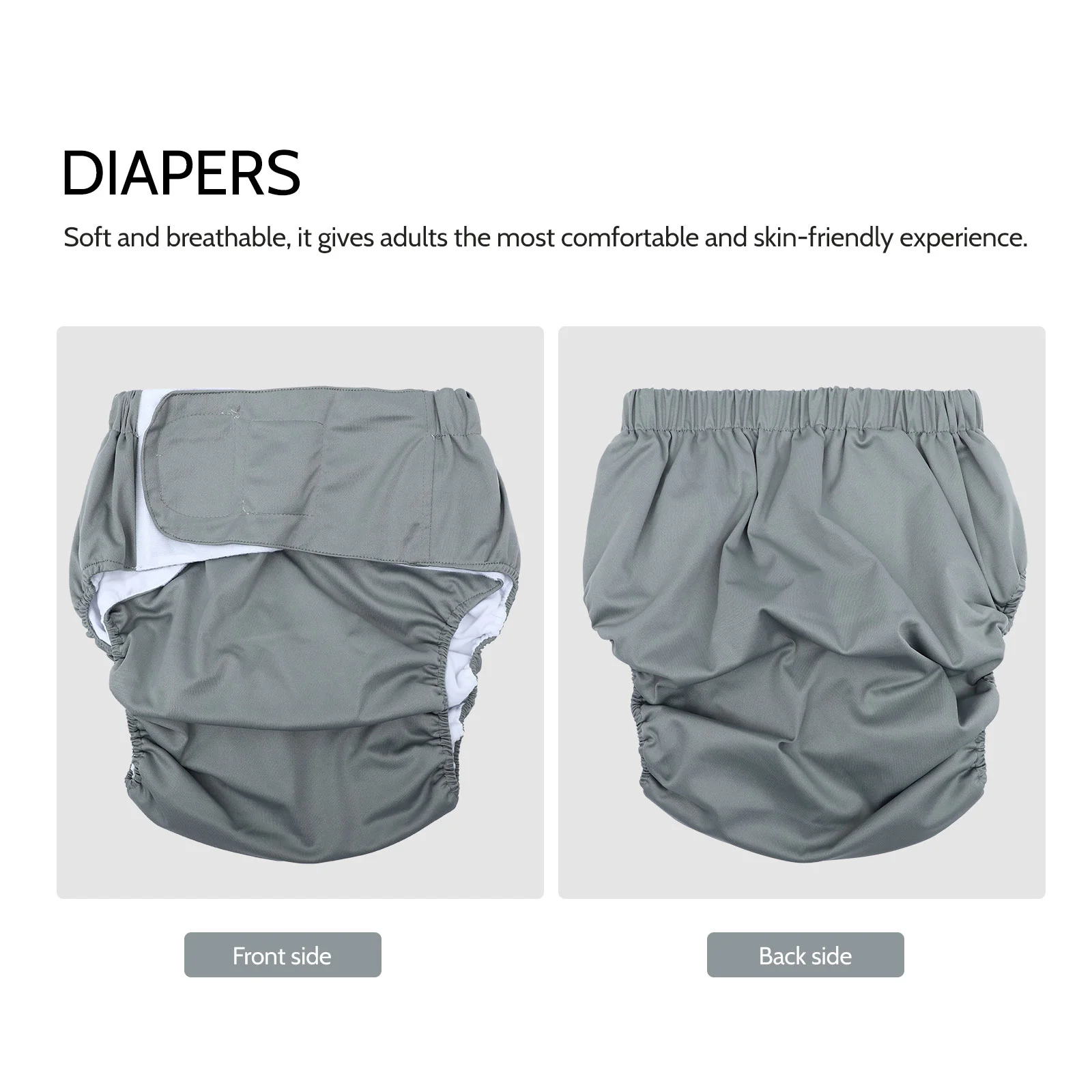 Adults Elderly Diapers Panty Adjustable Cloth Incontinence Pants Nappy Polyester Waterproof