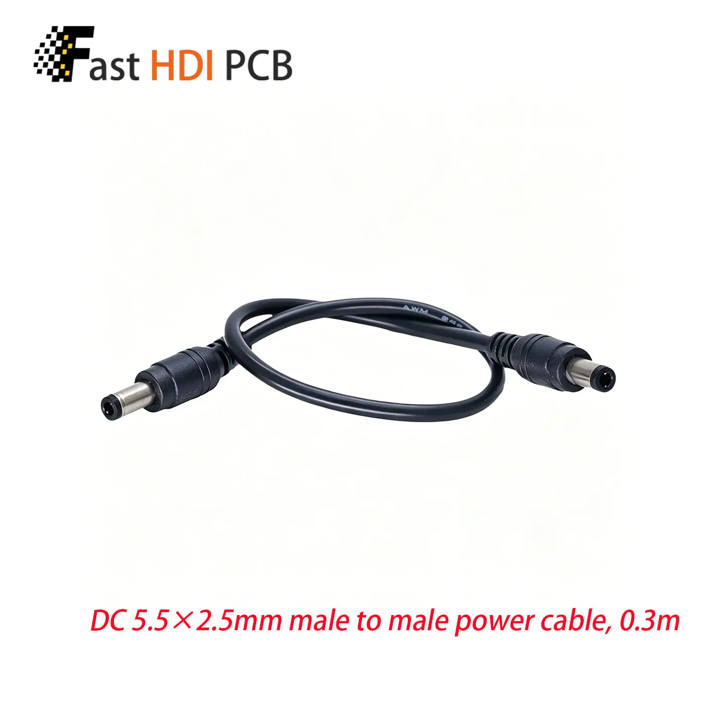 DC 5.5x2.5mm Male to Male Power Cable 30cm Fork Type Connector DC to DC Adapter Cord for CCTV Camera Router LED Strip  Project