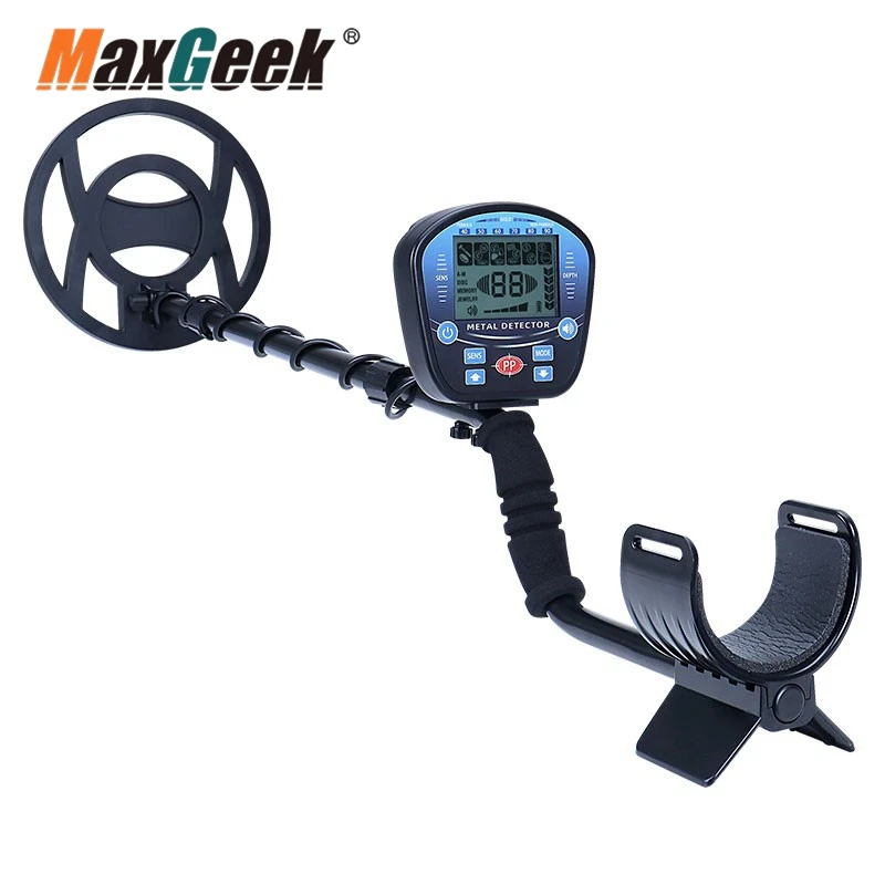 Imagem -03 - Maxgeek-detector de Metais Subterrâneo Localizador de Ouro com Grande Display Led 10 em Busca Bobina Gt860