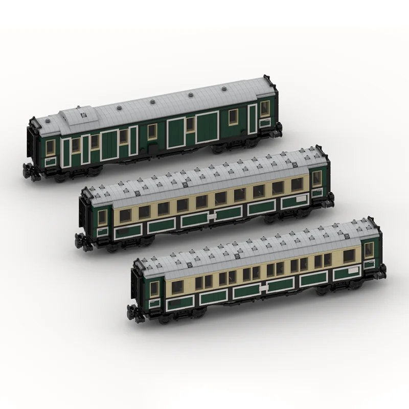 Railway Train Model Moc Building Bricks Bavarian Express Train Model Technology Blocks Gifts Christmas Toys DIY Assembly