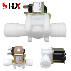 3/8'' Male Thread Solenoid Valve 220V DC 24V 12V Water Control Valve Controller Switch Normally Closed Normally Open Water Valve