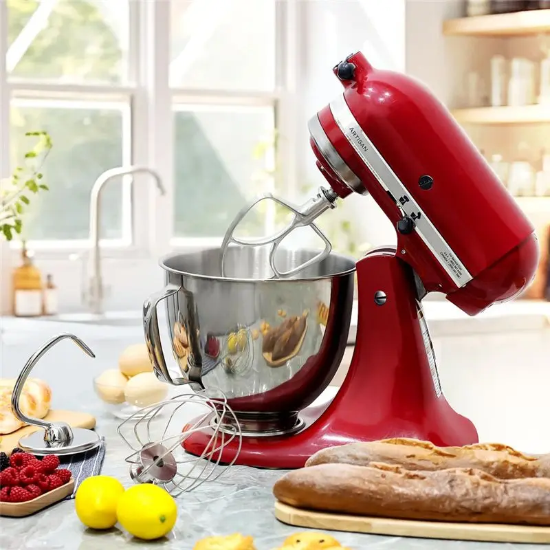 A67M-Stainless Steel Accessories For Kitchenaid 4.5-5 Qt Tilt Head Stand Mixer, Includes 6 Wire Whisk, Flat Beater,Dough Hook