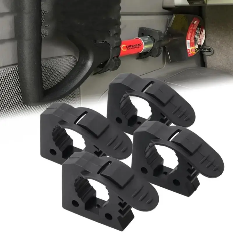 Quick Fist Rubber Clamp 2Pcs High Temperature Resistant Equipment Mount Bracket for ATV UTV Vehicle Workshop Tool Fix