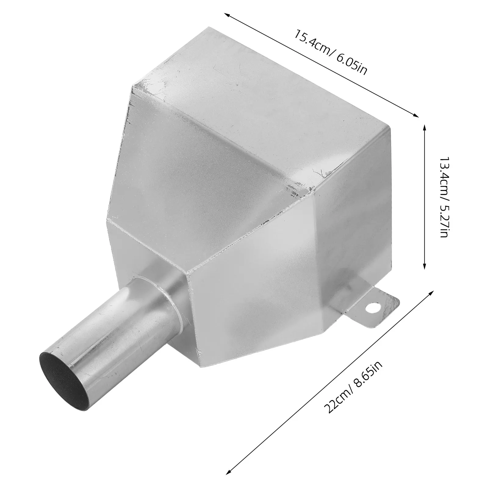 Flat Roof Drain 304 Stainless Steel Gutter Downspout Adapter Rainwater Collector Universal Fit for Home Drainage