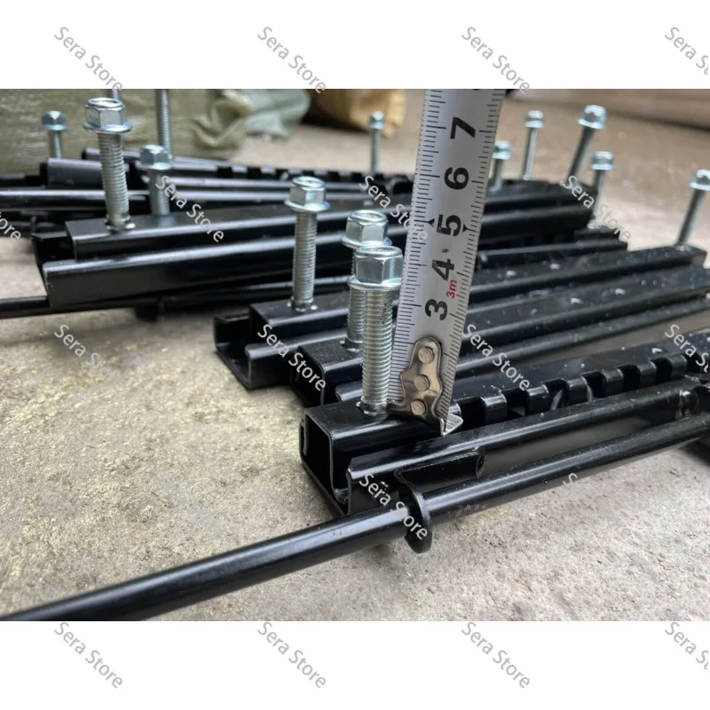 Go Kart Seat Sliding Rail, Universal Front Rear Adjustable Seat Slide Track, Modified Parts for Four Wheel ATV Buggy Motorcycle