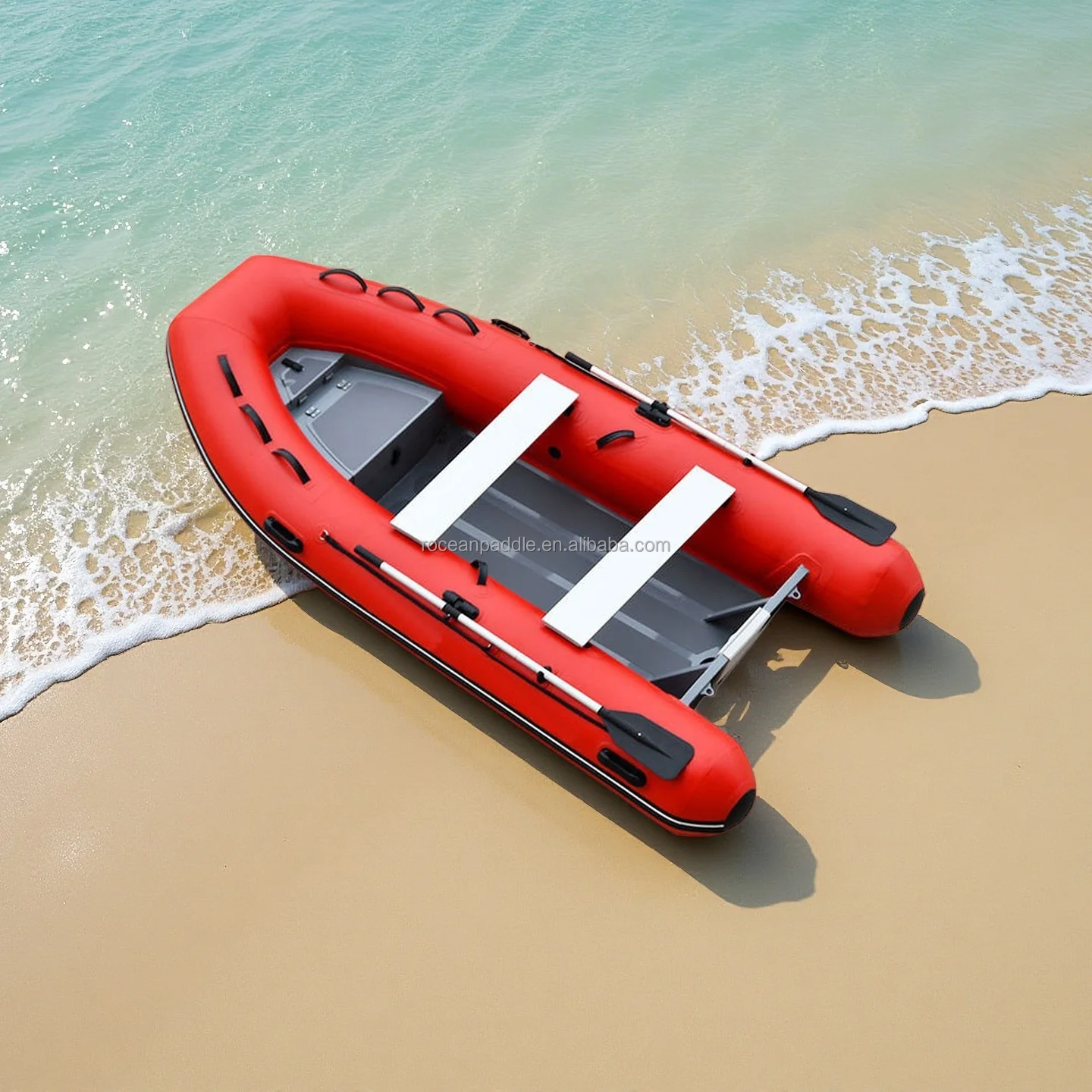 CE RHIB High Speed Folding Rib 380 Deep-v Aluminum Rigid Hull Inflatable Fishing Rowing Rib Boat For Sale
