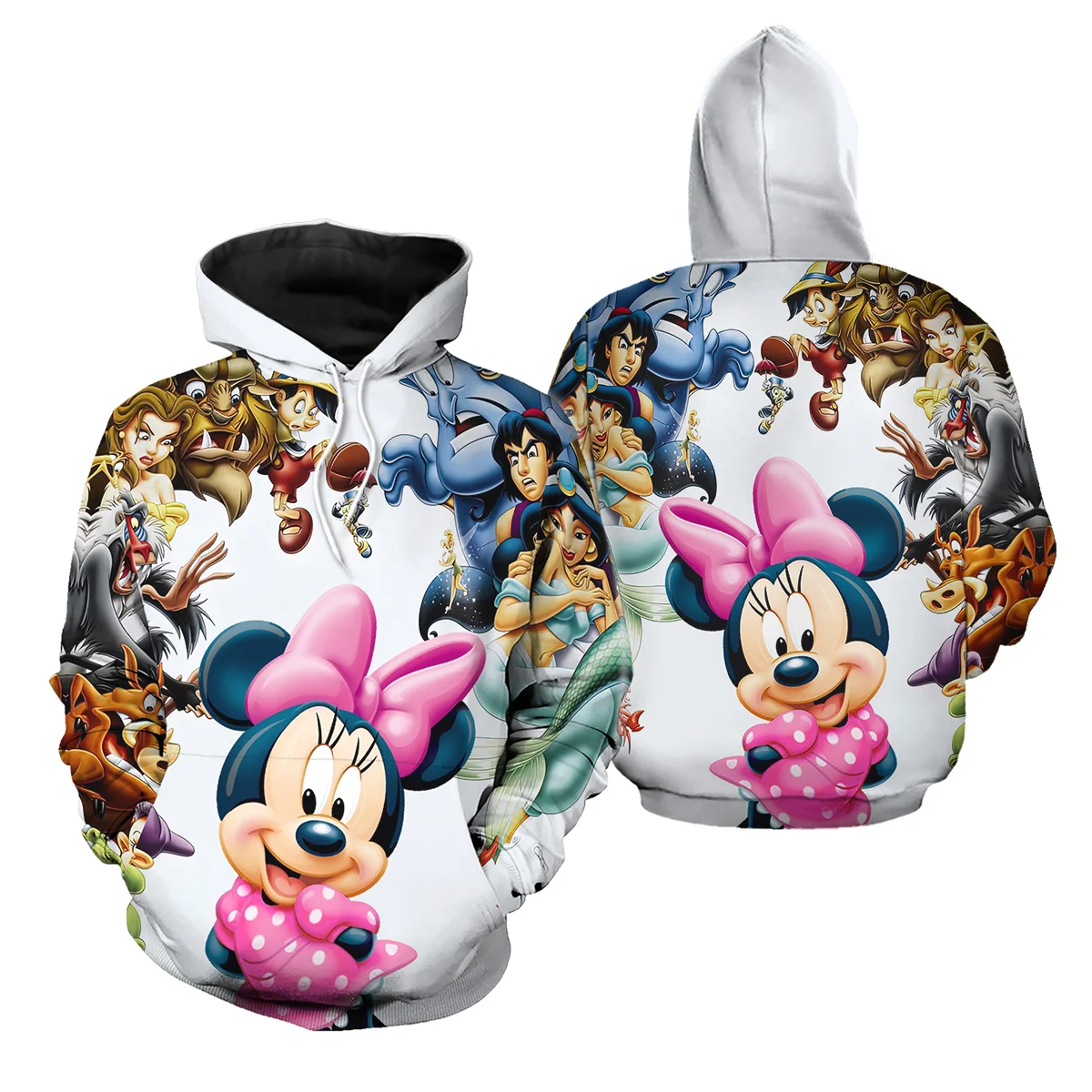 Felpa con cappuccio Minnie Mouse Disney Halloween 3D