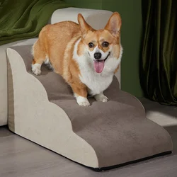 Pet Stairs 2/3 Steps climb Stairs for Small Dog Cat Puppy Ramp Ladder Anti-slip Removable staircase ladder Dogs Bed ramp Ladder