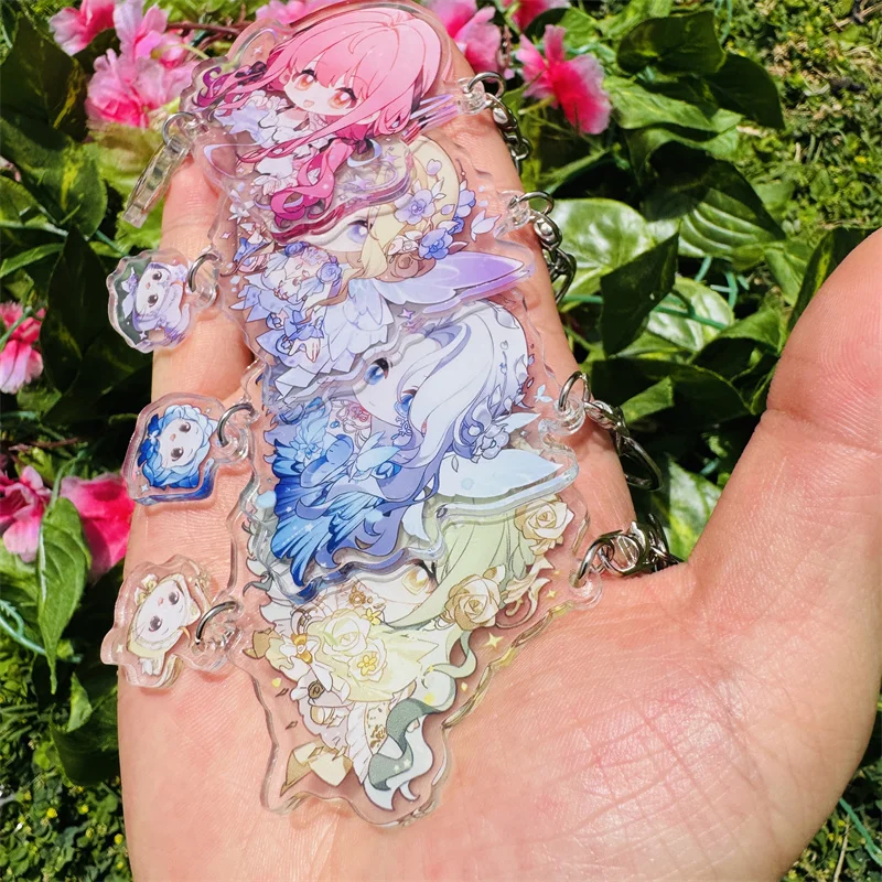 Anime Game Infinity Nikki Cosplay Costumes Key Chain Keychain Accessories Pendant