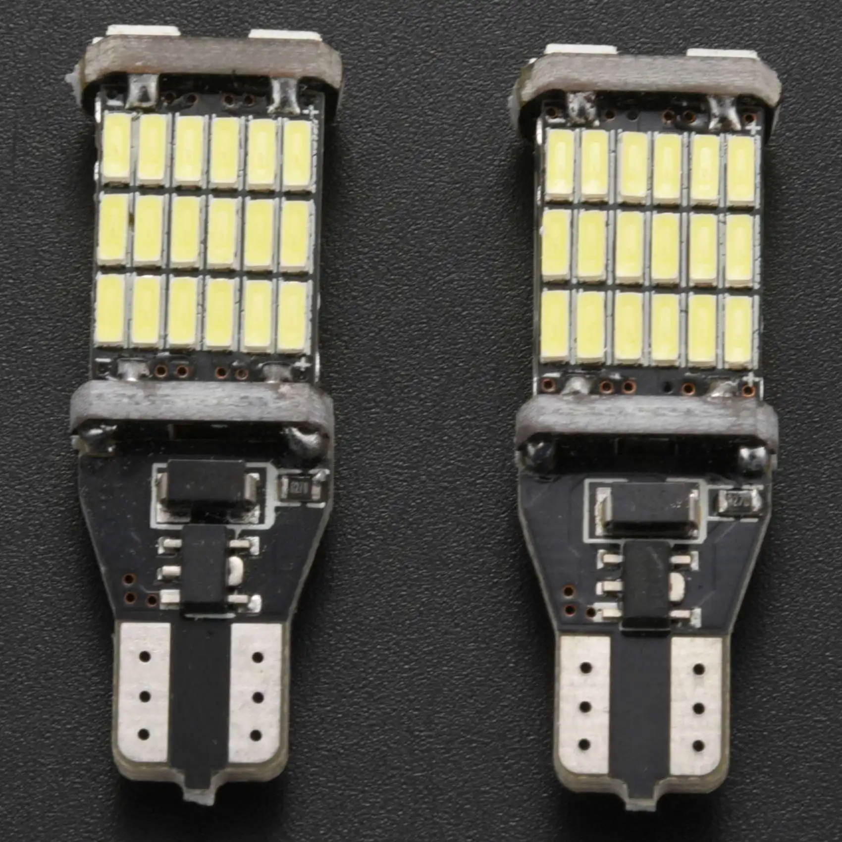 ABAH-10Pcs T15 W16W LED Backup Light Bulb 920 921 912 Error Free 4014 45Smd Highlighting Brake Light Bulb Dc12v