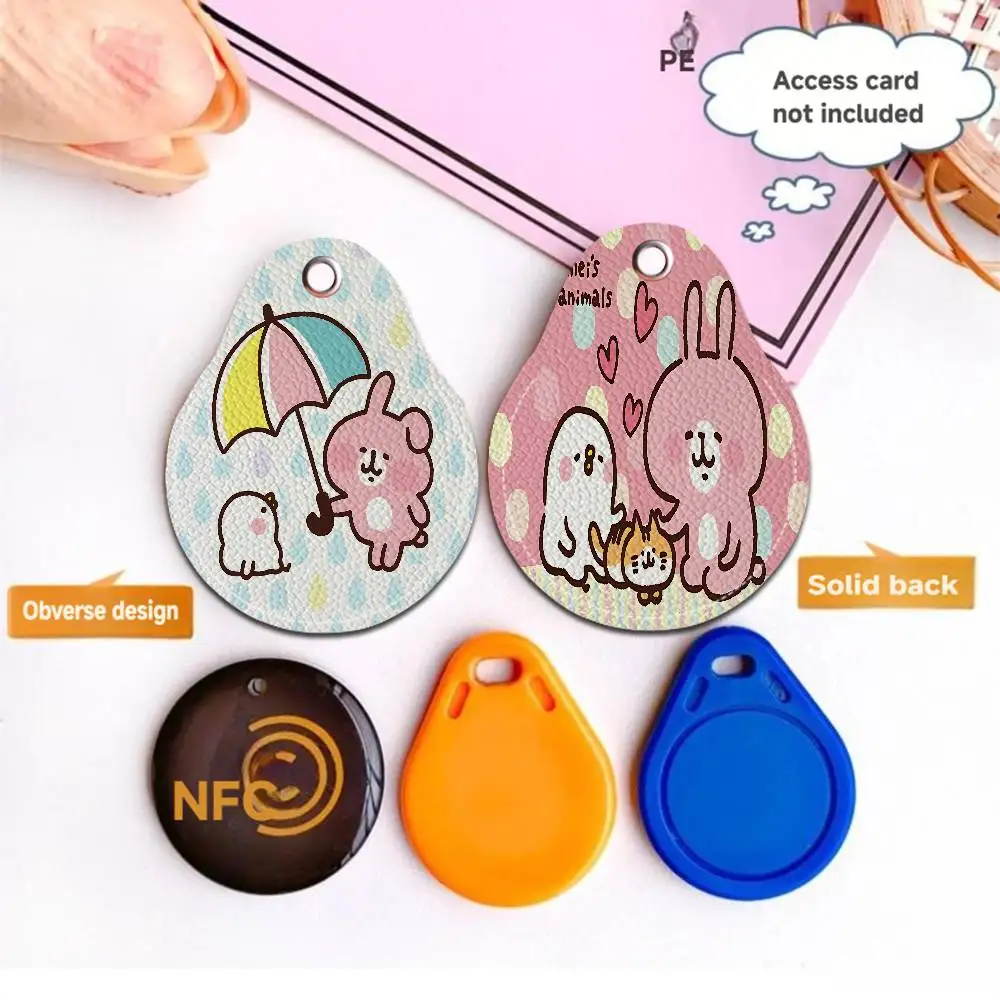 K-Kanahei Creative Cartoon Pattern Sensitive Access Card Protective Sleeve Keychain Fashion Decorative Pendant