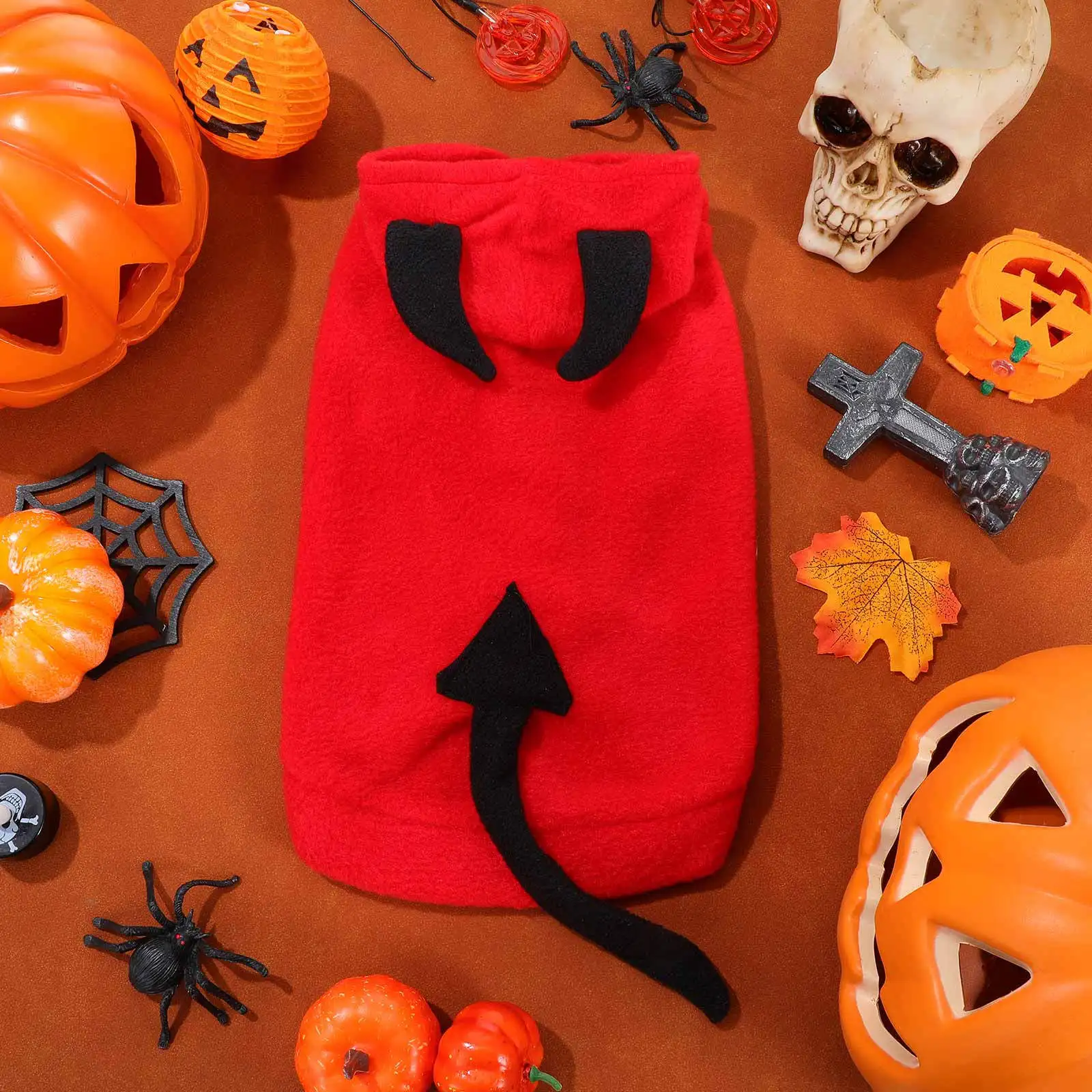

Dog Halloween Dress Devil Puppy Costume Coat Small Costumes Chihuaua for Dogs Demon