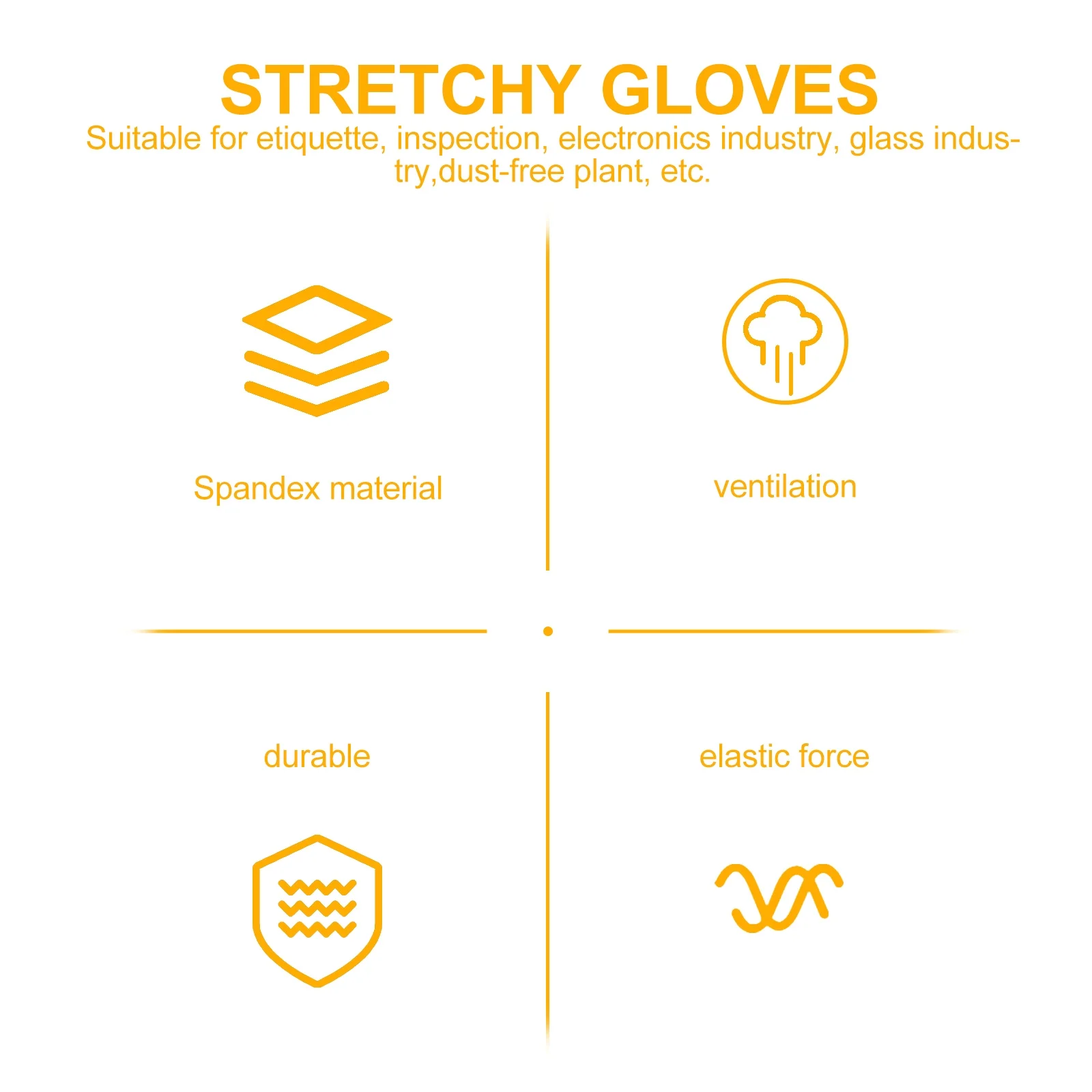 

Jewelry Gloves 3 Pairs Black Elastic Etiquette for Inspection Cleaning Protection Stretchable Moisturizing Gloves