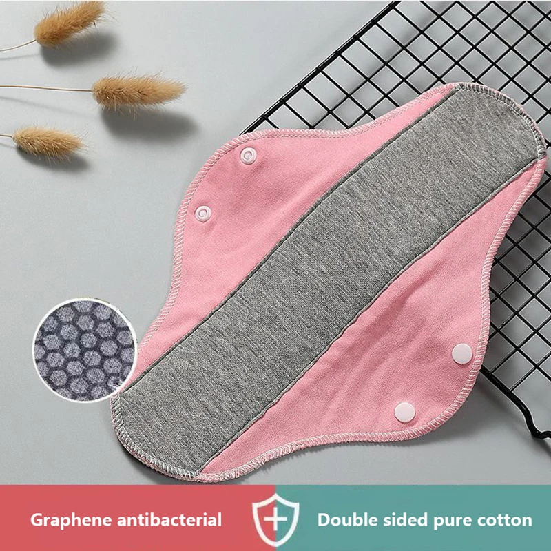 1PC Anti-bacterial Sanitary Napkin Washable Menstrual Pads Reusable Sanitary Towel Breathable Sanitary Pad For Women Lady