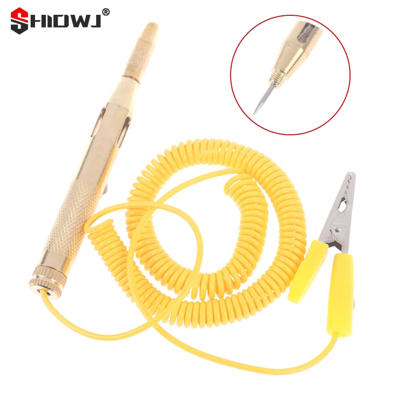 1pc Voltage Test Automotive Copper Circuit Test Pen Electrician Line Repair Tool Durable Portable Easy To Use Diagnostic Tool