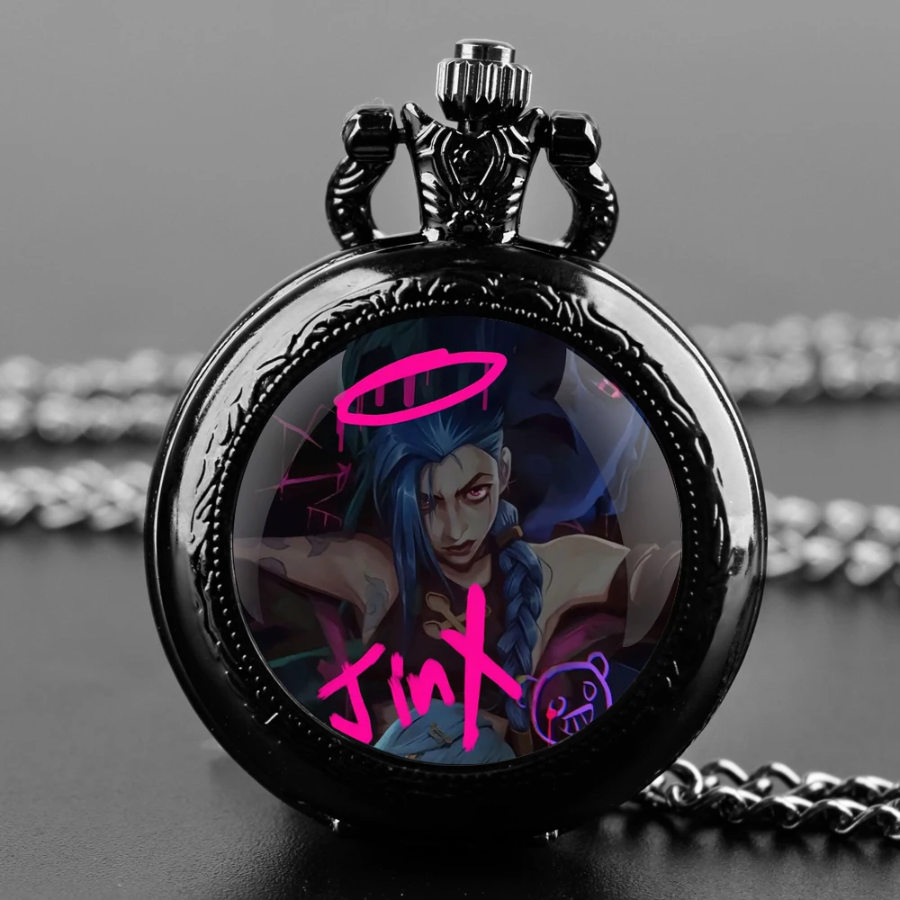 

Arcane Jinx Unique Creative Quartz Pocket Watche Necklace Accessory Chain Clock Kids Souvenir Best Gifts For Children Men