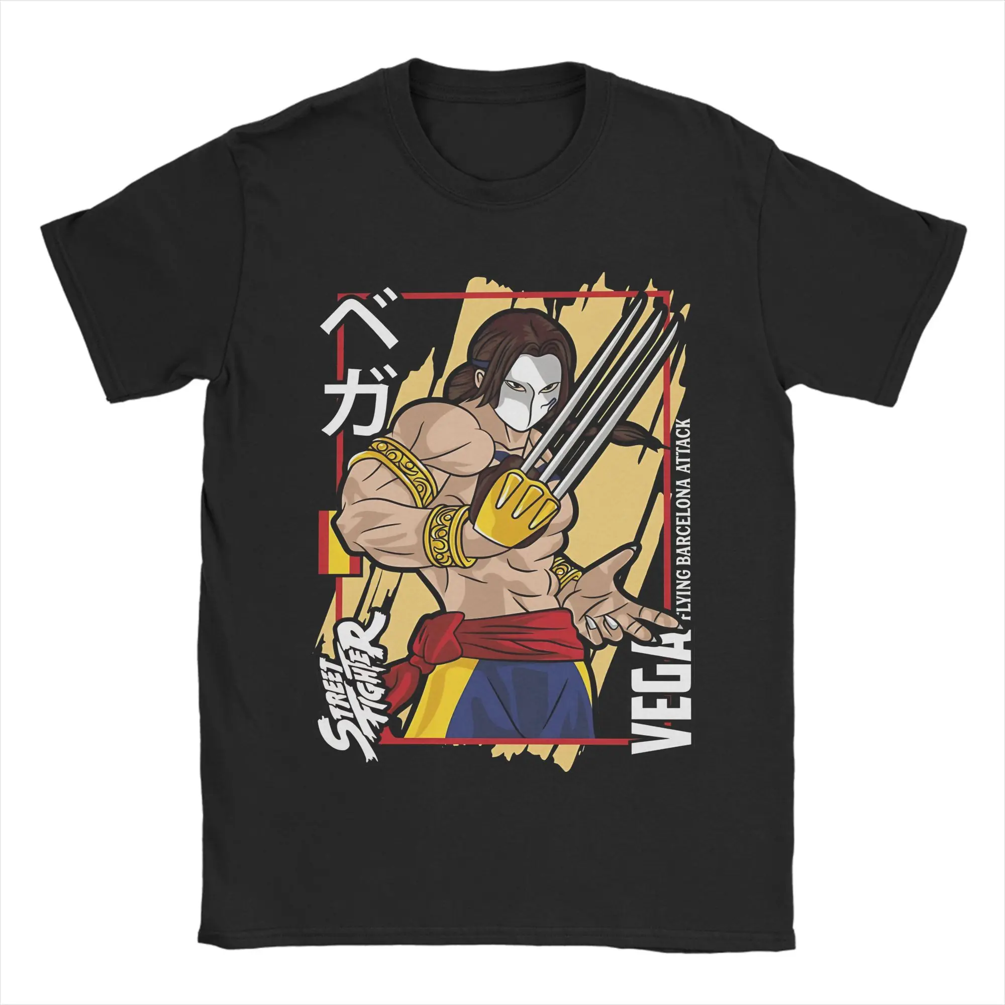 

Vega Street Fighter Art Cotton T Shirt For Man Summer Vintage T Shirts O-Neck Harajuku Tees Oversize Printed Tops