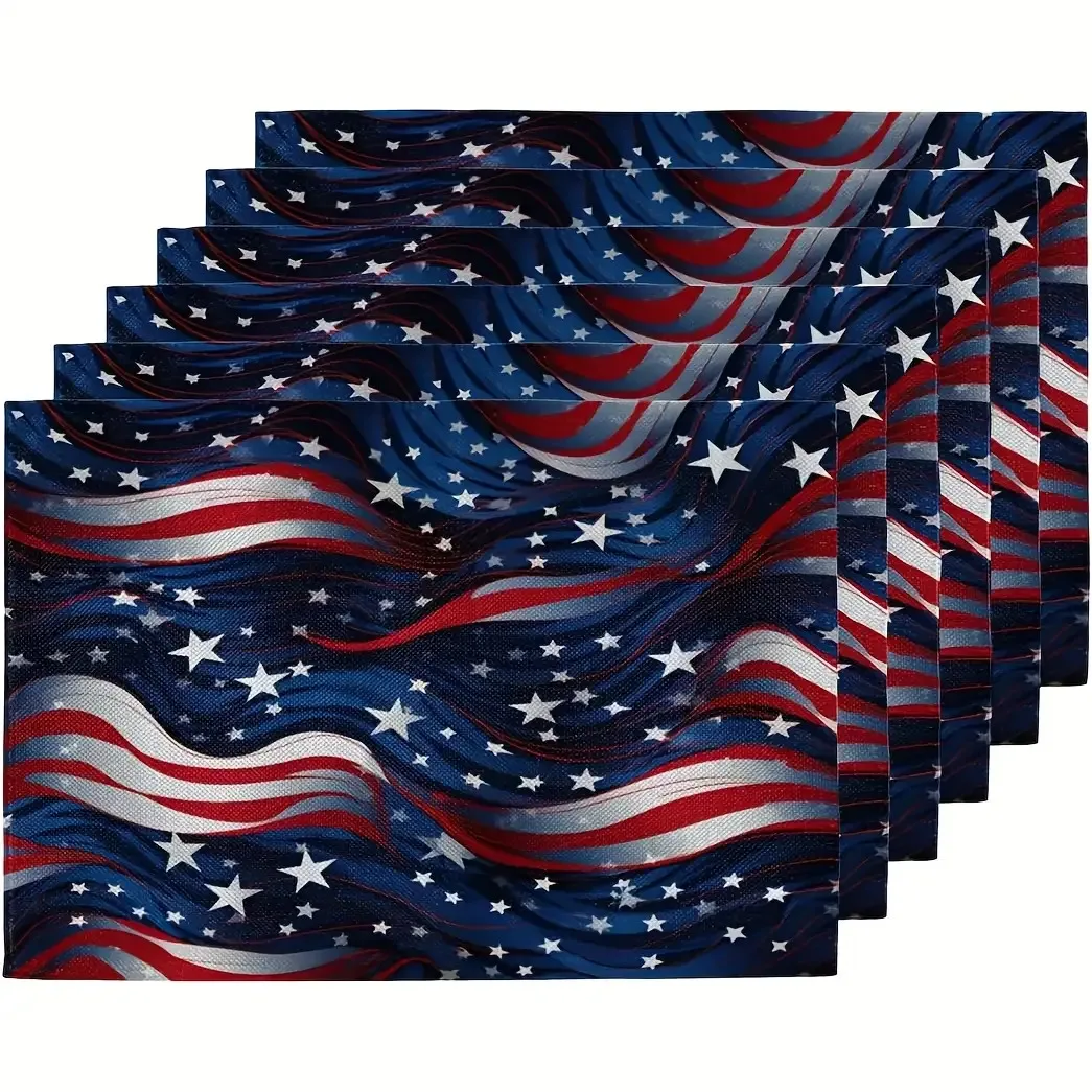 1-Piece Star Pattern Placemat, Washable, Kitchen & Dining Table Decor