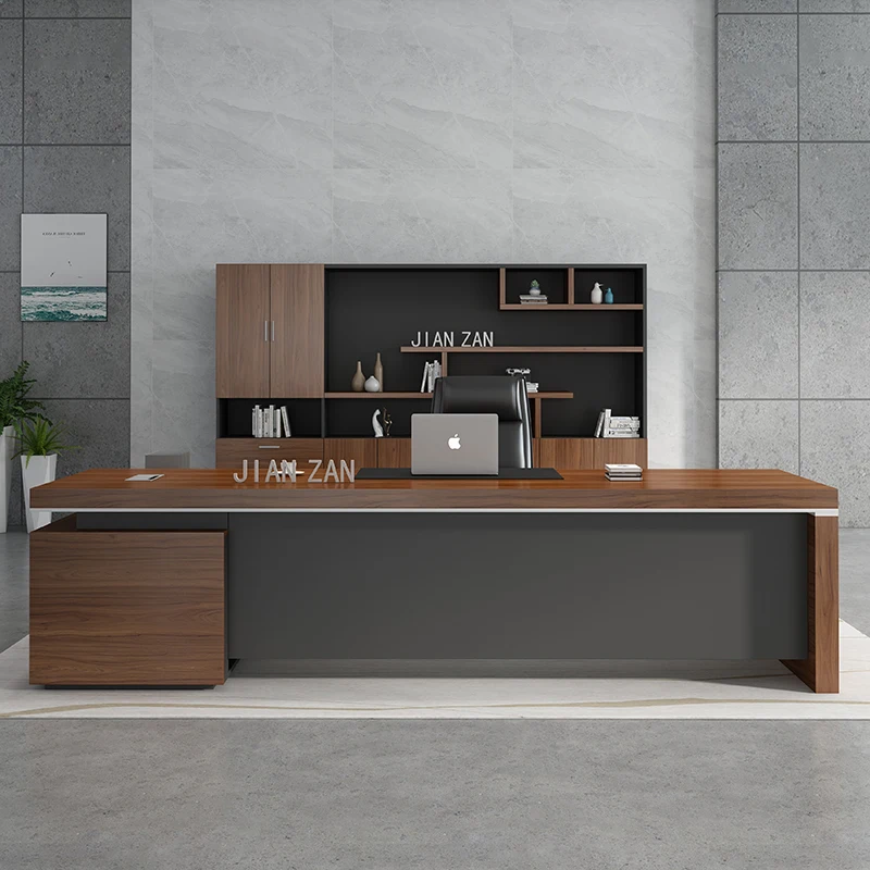 Furniture Bedroom Home L Shape Storage Designer Office Desks Drawers Computer Corner Study Room Executive Luxury