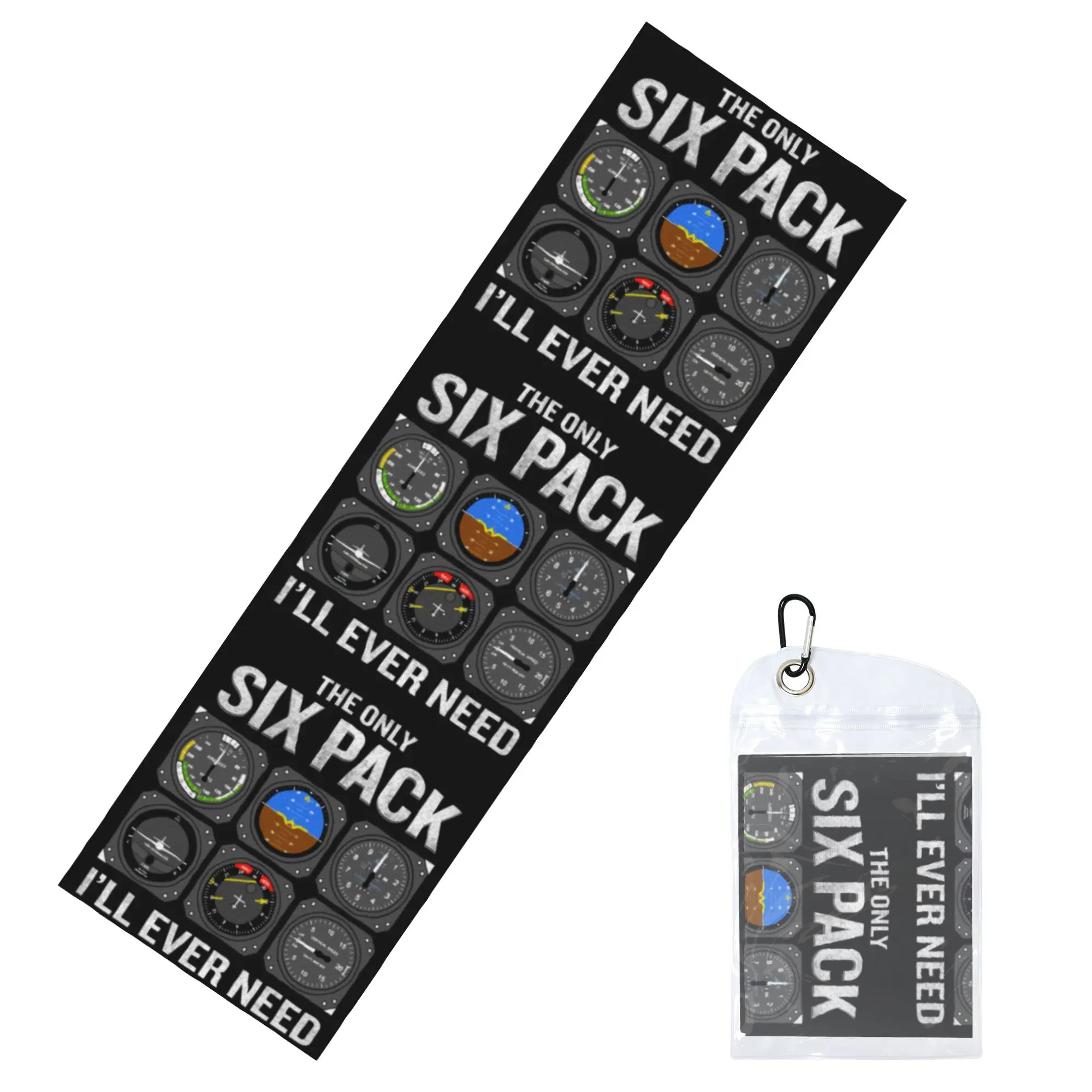 Funny Pilot Quote Cockpit Airplane Flight Intruments Towel Quick Drying  Super Soft  Fitness and Outdoor Activities Towels