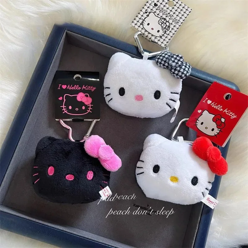 

Sanrio Hello Kitty Plush Keychain Plush Large-Headed Decoration Doll Key Ring Exquisite Creative Backpack Decoration Cute Gifts