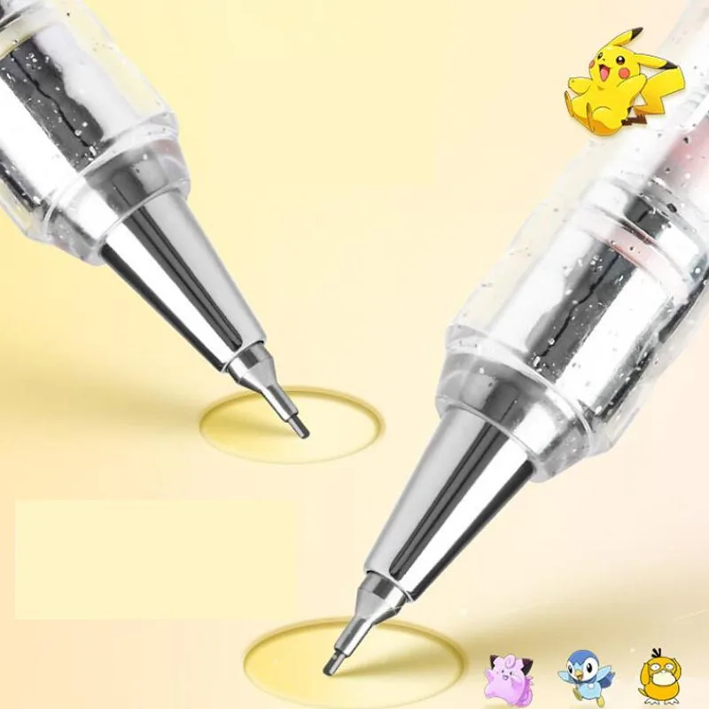 Imagem -05 - Pokémon Caneta Gel Mecânica Bonito 0.5 0.7 mm Lápis Presente Promocional Material Escolar de Escritório 24 Peças Lote